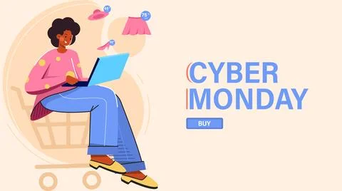 Cyber Monday Stock Illustration