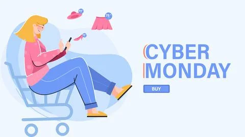 Cyber Monday Stock Illustration