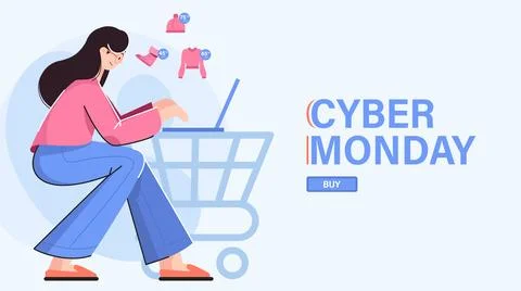 Cyber Monday Stock Illustration