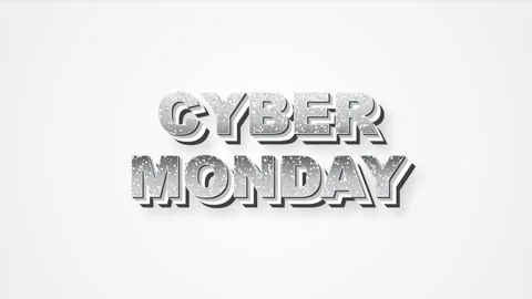 Cyber-monday-liquid-chrome-fluid Vídeos de archivo 346198493
