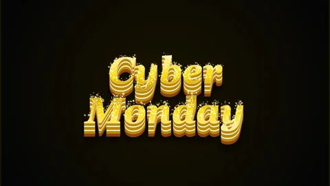 Cyber-monday-luxury-gold Видео 346199561