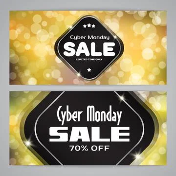 Cyber monday sale background Stock Illustration