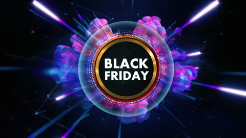 Cyber Monday sale exploding banner in 4K Stock Footage 161390565