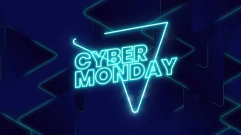 Cyber monday with scifi pattern Stock Footage 166442176