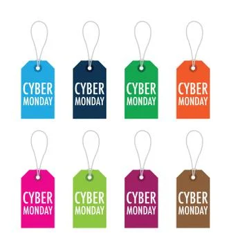 Cyber monday tags Stock Illustration