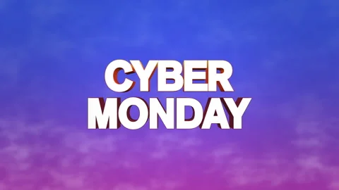 Cyber Monday text with purple cloud in sky 動画素材 250575642