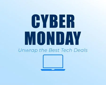 Cyber Monday Unwrap the Best Tech Deals Stock Illustration