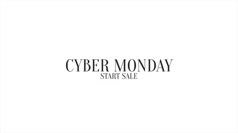 Cyber Monday on white modern gradient Stock Footage 221640943