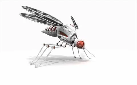 Cyber mosquito Illustrazione stock