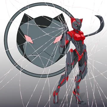 Cyber nekoV2 イラスト素材