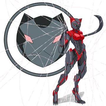 Cyber nekoV3 イラスト素材