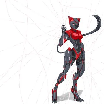 Cyber nekoV4 イラスト素材