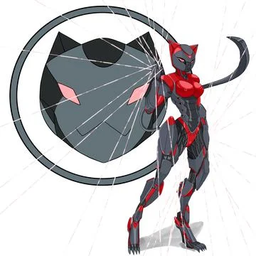 Cyber nekoV5 イラスト素材