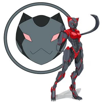 Cyber nekoV7 イラスト素材