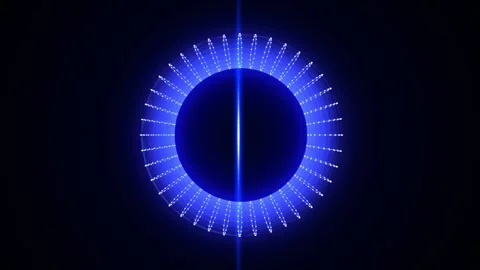 Cyber network connection structure in the form of a torus. Technology  big data. Stock Footage 306534969