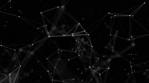Cyber network connection structure. Technology connect big data. Stock Footage 166221342