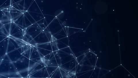 Cyber network connection structure. Technology connect big data. Stock Footage 166223170