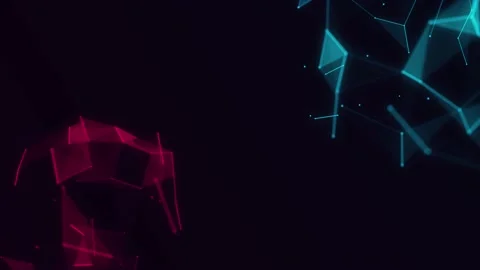 Cyber network connection structure. Technology connect big data. Stock Footage 207739467