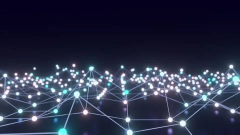 Cyber network connection structure. Technology connect big data. Stock Footage 240191212