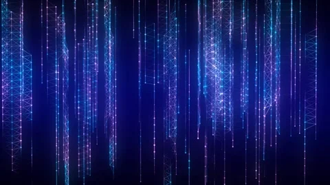 Cyber network connection structure. Technology connect big data. Stock Footage 257313448