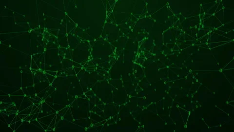 Cyber Network Server Online Technology Connection Background Stock Footage 337984991