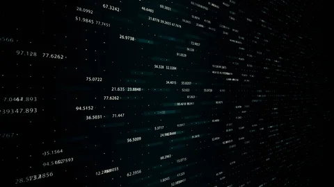 Cyber or technology background.Big data visualization concept. Machine learning Stock Footage 126884584