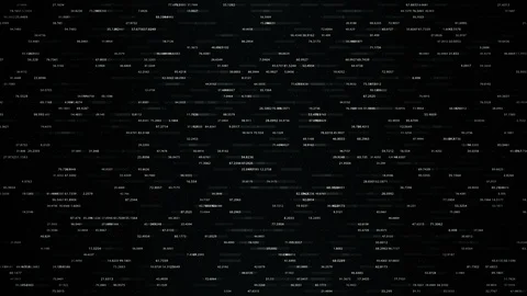 Cyber or technology background.Big data visualization concept. Machine learning Stock Footage 126886209