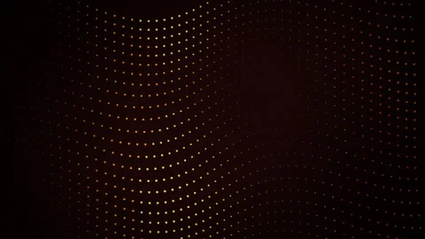 Cyber particle mesh and abstract wave technology loop Stock Footage 343726658