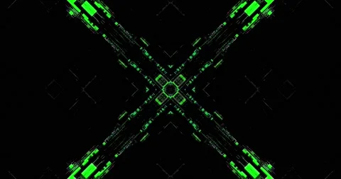 Cyber Patterns. Glitch VJ Loops. Abstract Backgrounds. Stock Footage 151116452