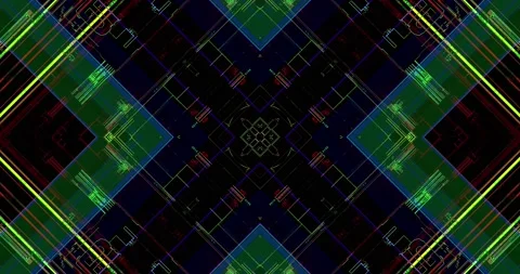 Cyber Patterns. Glitch VJ Loops. Abstract Backgrounds. Stock Footage 151116562