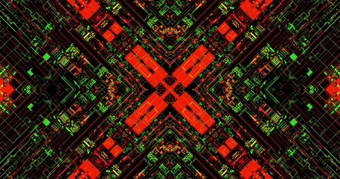 Cyber Patterns. Glitch VJ Loops. Abstract Backgrounds. Stock Footage 151116586