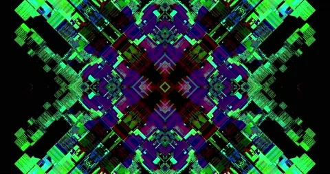 Cyber Patterns. Glitch VJ Loops. Abstract Backgrounds. Stock Footage 151116626