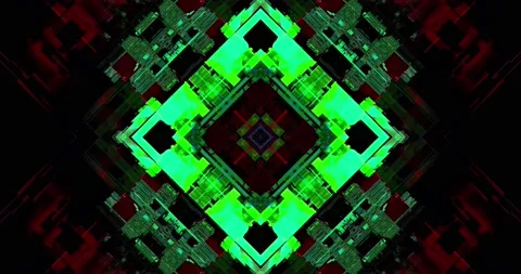 Cyber Patterns. Glitch VJ Loops. Abstract Backgrounds. Stock Footage 151116639