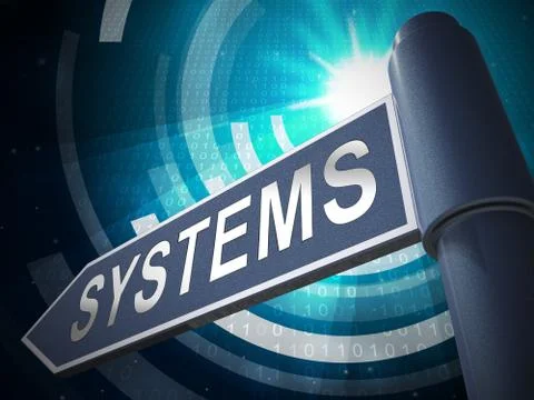 Cyber Physical Systems Bot Interaction 3d Illustration 스톡 일러스트