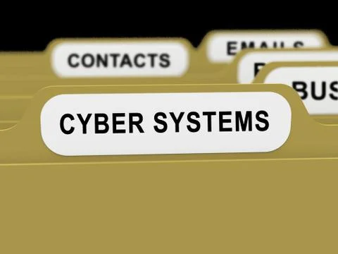 Cyber Physical Systems Bot Interaction 3d Rendering 스톡 일러스트
