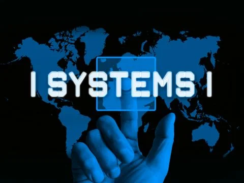 Cyber Physical Systems Bot Interaction 3d Illustration 스톡 일러스트