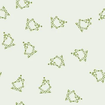 Cyber physical systems industry 5 glyph vector seamless pattern イラスト素材