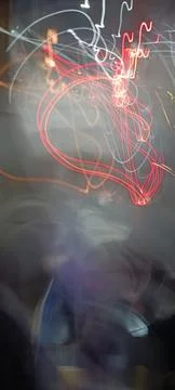 Cyber programming concept in blue theme for presentation abstract background Stock Photos