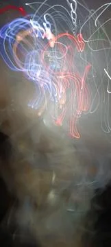 Cyber programming concept in blue theme for presentation abstract background Stock Photos