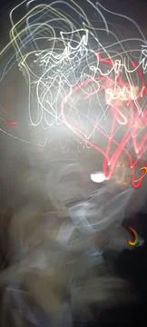 Cyber programming concept in blue theme for presentation abstract background Stock Photos