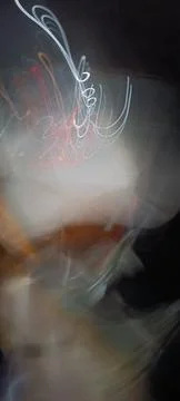 Cyber programming concept in blue theme for presentation abstract background Stock Photos