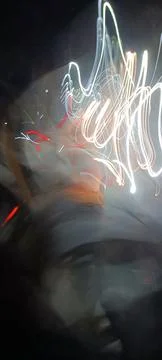 Cyber programming concept in blue theme for presentation abstract background Stock Photos