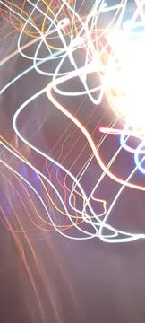 Cyber programming concept in blue theme for presentation abstract background Stock Photos