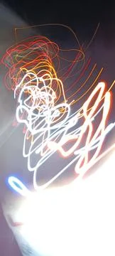 Cyber programming concept in blue theme for presentation abstract background Stock Photos