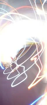 Cyber programming concept in blue theme for presentation abstract background Stock Photos