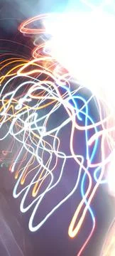 Cyber programming concept in blue theme for presentation abstract background Stock Photos