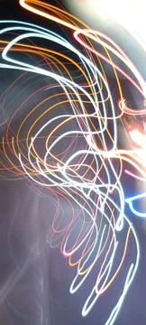 Cyber programming concept in blue theme for presentation abstract background Stock Photos