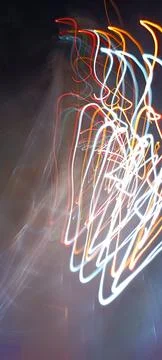 Cyber programming concept in blue theme for presentation abstract background Stock Photos