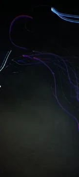 Cyber programming concept in blue theme for presentation abstract background Stock Photos