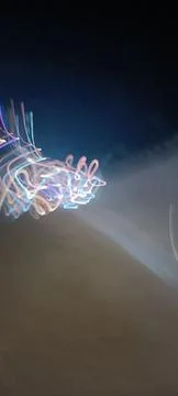 Cyber programming concept in blue theme for presentation abstract background 스톡 사진